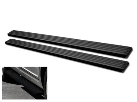 I3 Enterprise - I3 2007-2017 Chevy Silverado/Gmc Sierra 1500/2500/3500 - Crew Cab - Gas And Diesel Models - Rock Panel Mount - 5''Aluminium Running Board - Matte Black