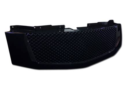 I3 Enterprise - I3 07-08 Cadillac Escalade Bentley Style Front Grill 1Pc (Black)