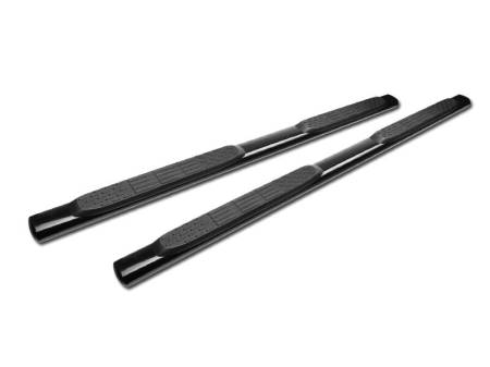 I3 Enterprise - I3 2015-2019 Ford F150 / 2017-Up Super Duty F-250/F-350/F-450 - Supercrew Cab - Rocker Panel Mount - 4 " Steel- Side Step Bars - Matte Black