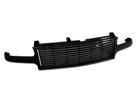 I3 Enterprise - I3 1999-2002 Chevy Silverado , 00-05 Chevy Tahoe / Suburban Model Only Horizontal Front Bumper Grill Grille (Black)