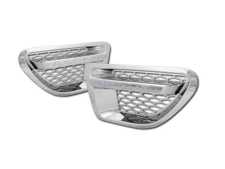 I3 Enterprise - I3 06-09 Land Rover Range Rover Sport Model Fender Vent Grill (Chrome/Silver)