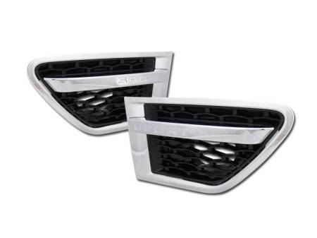 I3 Enterprise - I3 10-12 Land Range Rover Sport Fender Vent Grill (Chrome/Black)