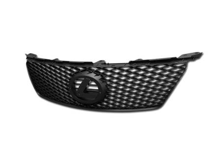 I3 Enterprise - I3 06-08 Lexus Is250/350 Is-F Style Mesh Front Grill W/ Logo Base (Black)