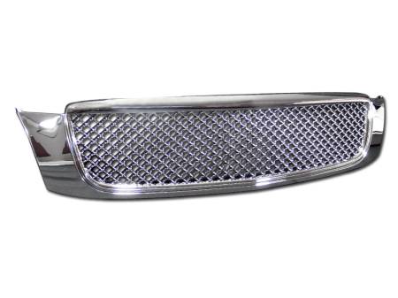 I3 Enterprise - I3 00-05 Cadillac Deville Bentley Style Mesh Grill (Chrome)