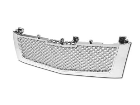 I3 Enterprise - I3 02-06 Cadillac Escalade Mesh Style Front Grill (Chrome)