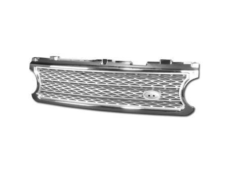 I3 Enterprise - I3 06-08 Land Rover Range Rover (Not Fit Sport Model) Mesh Grill (Chrome/Silver)