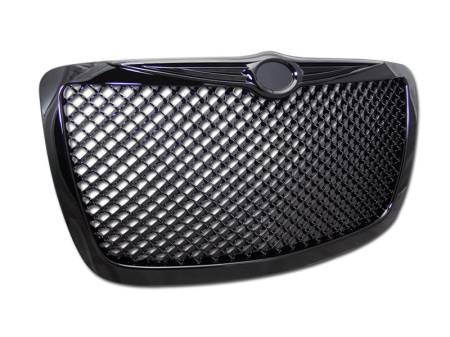 I3 Enterprise - I3 2005-2010 Chrysler 300/300C Bentley Style Mesh Grill (Black)