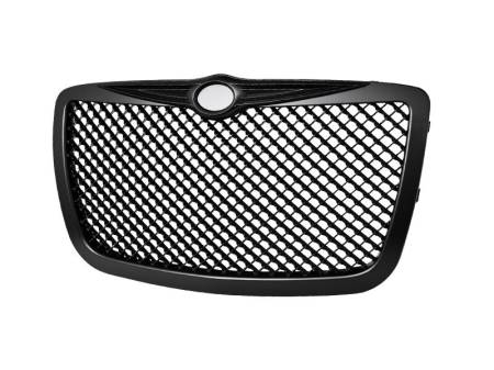 I3 Enterprise - I3 2005-2010 Chrysler 300C - Honeycomb Mesh Style Front Grille - Matte Black