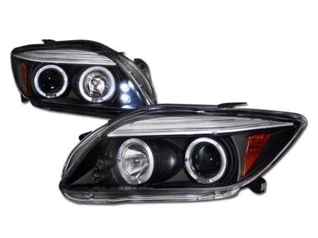 I3 Enterprise - I3 04-07 Scion Tc Twin Halo Projector Headlight W/Led W/Amber (Jdm Black)