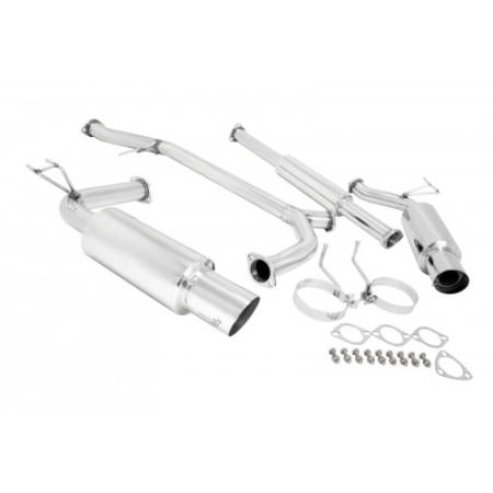 Manzo Headers, Exhausts, and More - Manzo Acura TSX 2004-2008 CL9 2.4L K24A2 Stainless Steel Dual Catback Exhaust System