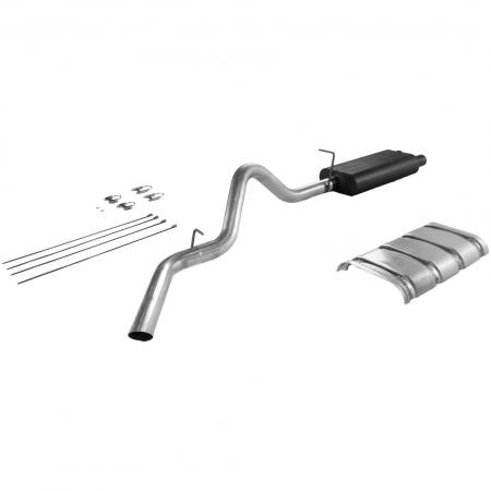 Flowmaster - Flowmaster 96-99 Gm Truck 155 And 168 American Thunder Cat-Back Exhaust System - Single Side Exit