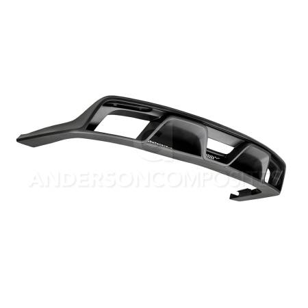 Anderson Composites - Anderson Composites 15-16 Ford Mustang R-Style Rear Valance (for Quad Tip Exhaust)