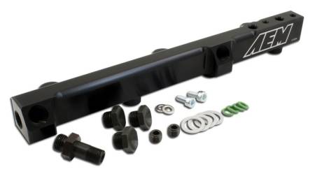 AEM Electronics - AEM 90-93 Accord DX/LX/SE/EX & 92-01 Prelude S/Si/Si VTEC Black Fuel Rail