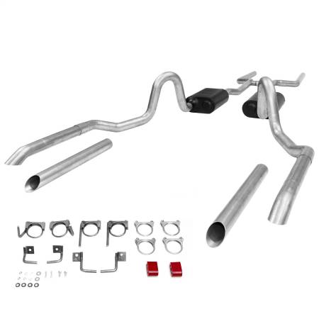 Flowmaster - Flowmaster 64-72 Gm American Thunder Header-Back System - Dual Rear Exit