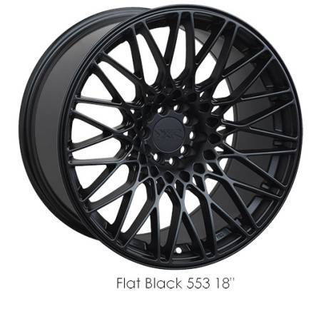 XXR Wheels - XXR Wheel Rim 553 18X8.75 5x100/5x114.3 ET36 73.1CB Flat Black
