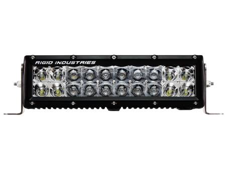 Rigid Industries - RIGID E-Series PRO LED Light, Spot/Flood Optics, Amber, 10 Inch, Black Housing