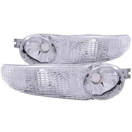 ANZO Headlights, Tail Lights and More  - ANZO 2001-2006 Gmc Yukon Denali Euro Parking Lights Chrome