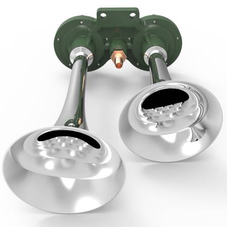 Spec'D Tuning Products - Spec-D Chrome 115db x2 Air Horn w/ Compressor Kit