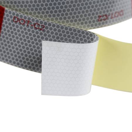 Spec'D Tuning Products - Spec-D 2" Wide Red/White DOT-C2 Approved Conspicuity Reflective Safety Tape (164 FT)