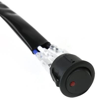 Spec'D Tuning Products - Spec-D Universal 9' 14 Gauge Fog Lights Wiring Harness Kit w/ 1 Connector, Fuse, On/Off Switch, & Relay