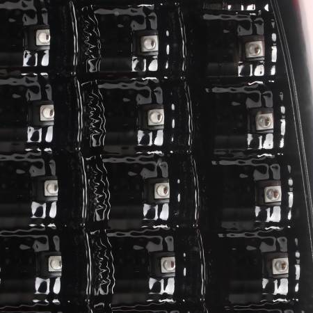 Spec'D Tuning Products - Spec-D 2009-2018 Dodge RAM Red C-Bar LED Tail Lights (Jet Black Housing/Clear Lens)