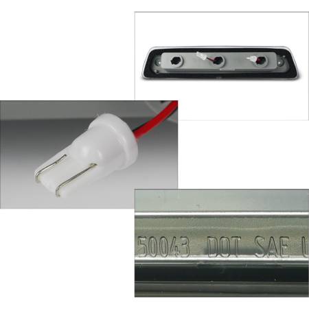 Spec'D Tuning Products - Spec-D 2009-2014 Ford F-150 LED SMD 3rd Brake Light (Chrome Housing/Smoke Lens)