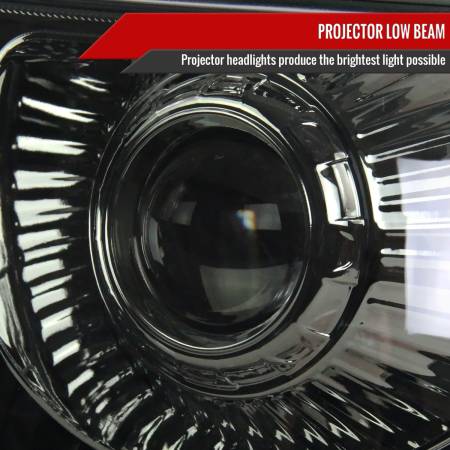 Spec'D Tuning Products - Spec-D 1999-2002 Chevrolet Silverado 1500 2500/ 2000-2006 Tahoe Suburban 1PC Projector Headlights w/ Bumper Lights (Chrome Housing/Smoke Lens)