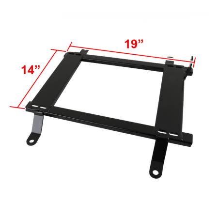 Spec'D Tuning Products - Spec-D 1997-2004 Chevrolet Corvette C5 Tensile Steel Racing Seat Mounting Brackets - 2PCS