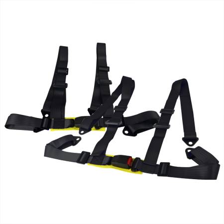 Spec'D Tuning Products - Spec-D Universal Black 4 Point Racing Seat Belt Buckle Safety Harness
