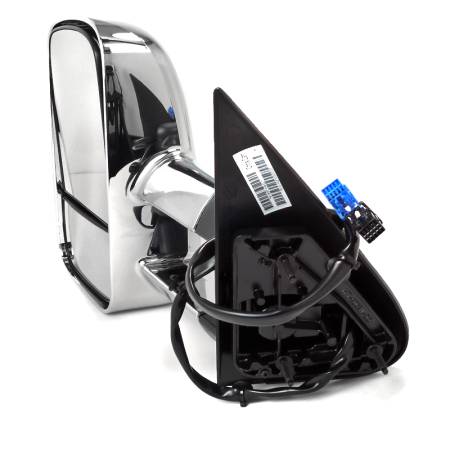 Spec'D Tuning Products - Spec-D 2003-2007 Chevrolet Silverado Power Adjustable, Heated, & Manual Extendable Chrome Towing Mirrors w/ Smoke Lens LED Turn Signal Lights