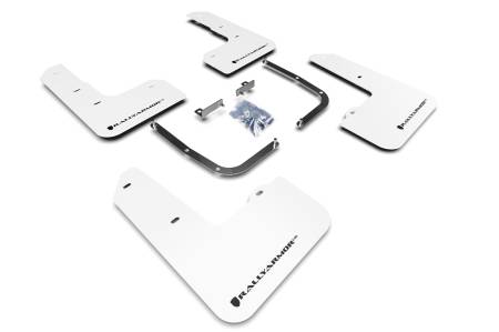 Rally Armor - Rally Armor 2019+ Hyundai Veloster N UR White Mud Flap w/ Black Logo