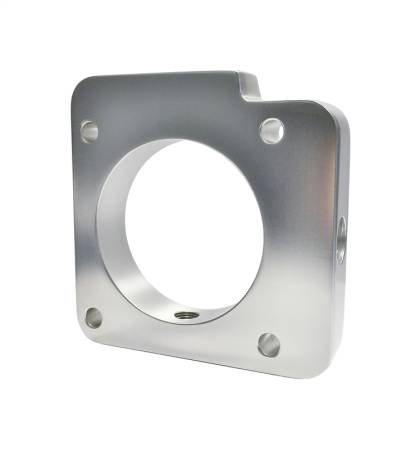 Torque Solution - Torque Solution Throttle Body Spacer (Silver) Subaru WRX 2006-2014 / STI 2004-2015