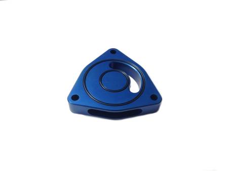 Torque Solution - Torque Solution Blow Off BOV Sound Plate (Blue): Dodge Caliber SRT-4 08-09