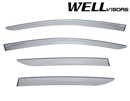 WellVisors - WellVisors Side Window Deflectors Honda Insight 10-14 Premium Series