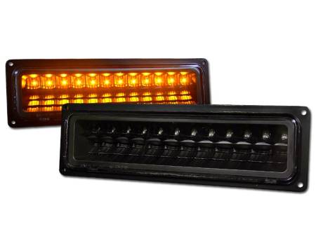I3 Enterprise - I3 88-98 Chevy/Gmc C10 Fullsize Truck/Suv Led Bumper Parking Lights (Jdm Black)