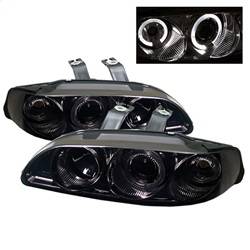 Spyder Auto - Spyder Honda Civic 92-95 2/3DR 1PC Projector LED Halo Amber Reflctr Smke PRO-YD-HC921P-23D-AM-SMC
