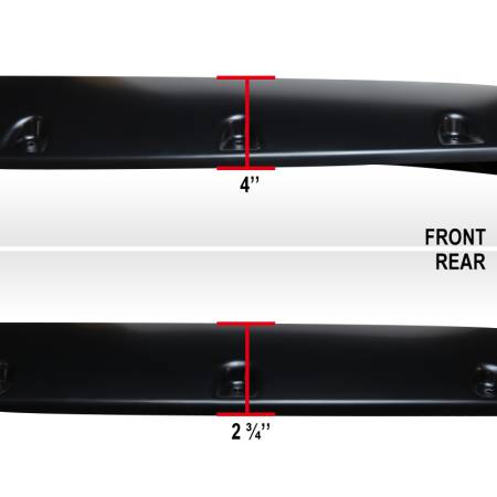 Spec'D Tuning Products - Spec-D 2007-2013 Chevrolet Silverado 1500/2500HD/3500HD Smooth Rivet Style Fender Flares