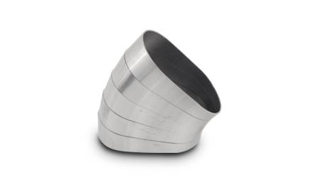 Vibrant Performance - Vibrant Performance Horizontal 304 SS Oval Pie Cuts 4in OD Tight 45 Degree Elbow - Set of 5