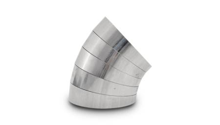 Vibrant Performance - Vibrant Performance Vertical 304 SS Oval Pie Cuts 4in OD Tight 45 Degree Elbow Centerline Radius 3.3in- Set of 5
