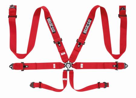 Sparco - Sparco Belt 6pt 3in Steel Red