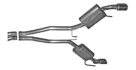 Gibson Performance Exhaust - Gibson 2010 Chevrolet Camaro SS 6.2L 2.25in Cat-Back Dual Exhaust - Aluminized