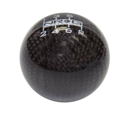 NRG Innovations - NRG Innovations Universal Ball Style Shift Knob - Black Carbon Fiber (6 Speed Pattern)