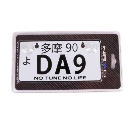 NRG Innovations - NRG Innovations Mini JDM Style Aluminum License Plate (Suction-Cup Fit/Universal) - DA9