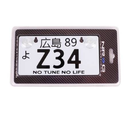 NRG Innovations - NRG Innovations Mini JDM Style Aluminum License Plate (Suction-Cup Fit/Universal) - Z34