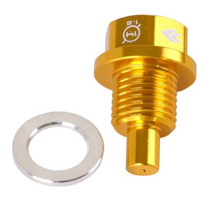NRG Innovations - NRG Innovations Magnetic Oil Drain Plug M14X1.5 Acura/Honda/Mazda/Mitsubishi - Gold