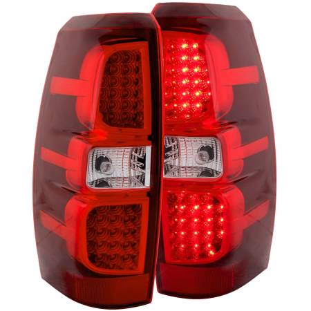 ANZO Headlights, Tail Lights and More  - ANZO 2007-2013 Chevrolet Avalanche LED Taillights Red/Clear