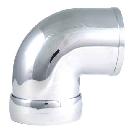 Spectre Performance - Spectre Universal Intake Elbow Tube (ABS) w/Collar 3in. OD / 90 Degree - Chrome