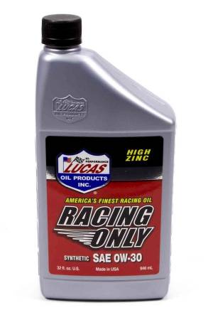 Lucas Oil - Lucas Motor Oil - Racing - 0W30 - Synthetic - 1 qt - Each