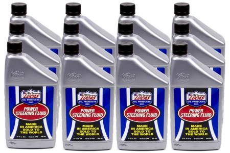 Lucas Oil - Lucas Power Steering Fluid - 1 qt - Set of 12