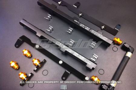 GReddy - GReddy 09+ Nissan GTR VR38DETT High Flow Fuel Rail Set (Right and Left Banks) 14mm Main Tube